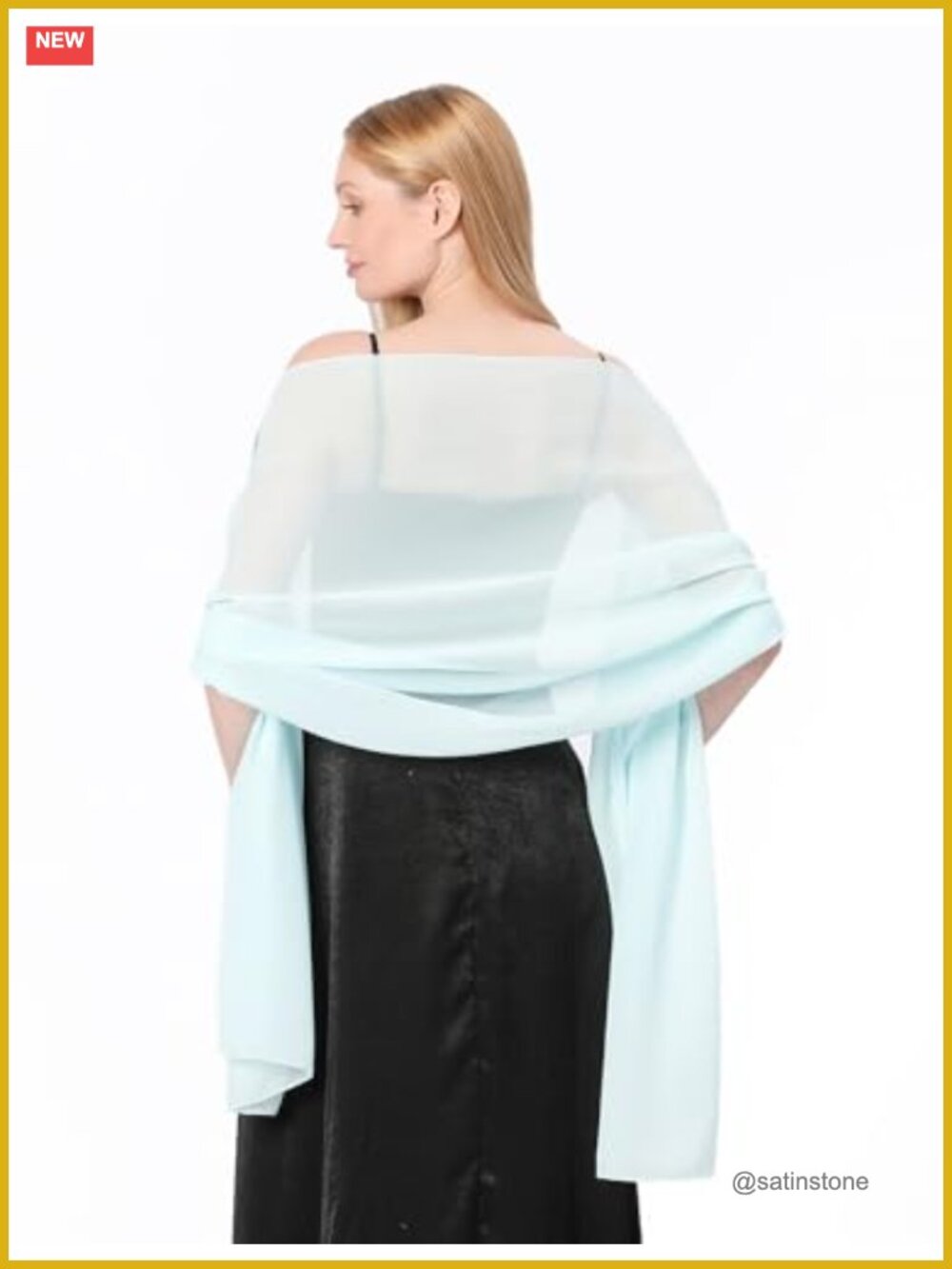Chiffon Shawl Wrap for Evening Dress Wedding Bridal Formal